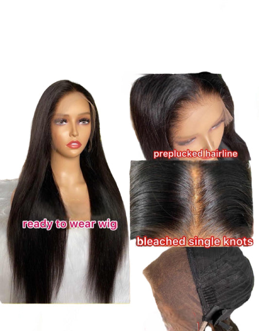Hd 13x4 lace frontal raw hair wig